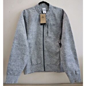 Nike DQ4268-077 Men's Sz L Gray Therma-Fit Tech Pack Forward Bomber Jacket